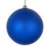 Photograph of 4" Blue Clear Matte Ornament 4/Bag