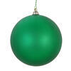 Photograph of 4" Green Clear Matte Ornament 4/Bag