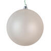 Photograph of 4" Silver Clear Matte Ornament 4/Bag
