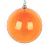 Photograph of 4" Orange Clear Ornament 4/Bag