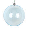 Photograph of 4" Baby Blue Clear Ornament 4/Bag