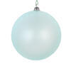 Photograph of 4" Baby Blue Clear Matte Ornament 4/Bag