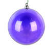 Photograph of 4" Purple Clear Ornament 4/Bag