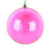 Photograph of 4" Fuchsia Clear Ornament 4/Bag