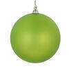 Photograph of 4" Lime Clear Matte Ornament 4/Bag
