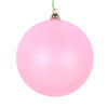 Photograph of 4" Pink Clear Matte Ornament 4/Bag