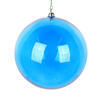 Photograph of 4.75" Blue Clear Ornament 3/Bag