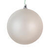 Photograph of 4.75" Silver Matte Clear Ornament 3/Bag