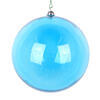 Photograph of 4.75" Turquoise Clear Ornament 3/Bag