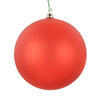 Photograph of 4.75" Orange Matte Clear Ornament 3/Bag