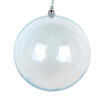 Photograph of 4.75" Baby Blue Clear Ornament 3/Bag