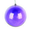 Photograph of 4.75" Purple Clear Ornament 3/Bag