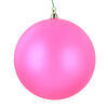 Photograph of 4.75" Fuchsia Matte Clear Ornament 3/Bag