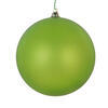 Photograph of 4.75" Lime Matte Clear Ornament 3/Bag