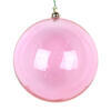 Photograph of 4.75" Pink Clear Ornament 3/Bag