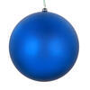 Photograph of 6" Blue Matte Clear Ornament 2/Bag