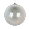 Photograph of 6" Silver Clear Ornament 2/Bag