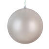 Photograph of 6" Silver Matte Clear Ornament 2/Bag