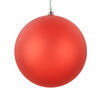 Photograph of 6" Orange Matte Clear Ornament 2/Bag