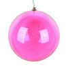 Photograph of 6" Fuchsia Clear Ornament 2/Bag
