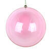 Photograph of 6" Pink Clear Ornament 2/Bag