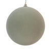 Photograph of 6" Flocked Sage Green Ball Orn 2/Bag