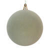 Photograph of 8" Flocked Sage Green Ball Ornament