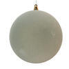 Photograph of 10" Flocked Sage Green Ball Ornament
