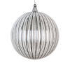 Photograph of 4.75" Clear Pinstriped Ball Orn 2/Bag