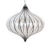 Photograph of 6" Clear Pinstriped Onion Ornament