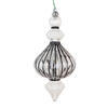 Photograph of 6.5" Clear Pinstriped Finial Orn 2/Bag