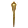 Photograph of 15.75" Gold Glitter Drop Ornament 2/Bag