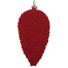 Photograph of 5" Burgundy Flocked Pinecone Orn 4/Bag