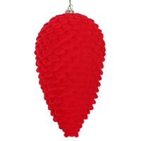 Flocked Pinecone Ornament