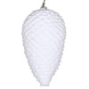 Photograph of 7" White Flocked Pinecone Ornament 2/Bag