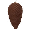 Photograph of 7" Chocolate Flocked Pinecone Orn 2/Bag