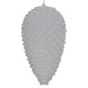 Photograph of 10" Silver Flocked Pinecone Ornament