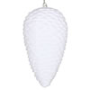 Photograph of 10" White Flocked Pinecone Ornament