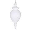 Photograph of 10.5" White Flocked Finial Ornament