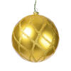 Photograph of 4" Gold Candy Glitter Net Orn 3/Bag