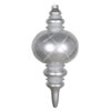 Photograph of 13" Silver Candy Glitter Net Finial Orn