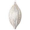 Photograph of 6" Gold Brushed Feather Ornament 3/Bag