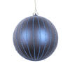 Photograph of 4" Midnite Blue Matte Glitter Ball 4/bag