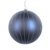 Photograph of 5" Midnite Blue Matte Glitter Ball 4/bag