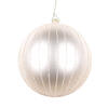 Photograph of 5" Oat Matte Glitter Ball Ornament 4/bag