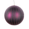 Photograph of 6" Plum Matte Glitter Ball Orn 2/bag