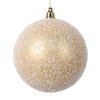 Photograph of 4" Gold Matte Snow Ornament 4/bag