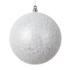 Photograph of 4.75" Silver Matte Snow Ornament 4/bag