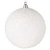 Photograph of 4.75" White Matte Snow Ornament 4/Bag