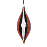 Black White Orange Shuttle Ornament